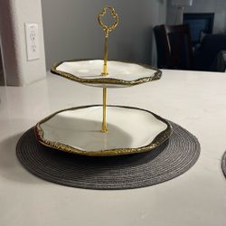 Two Tier Cake Plate 