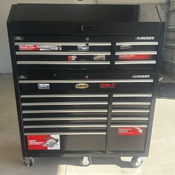 HUSKY FULLY STOCKED Toolbox Including Assorted Tools And Power tools