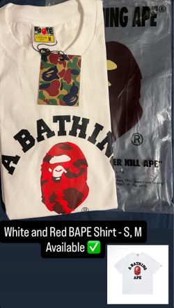 White and red Bape shirt