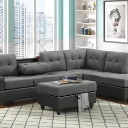 Sectional Sofa And Ottoman 💥