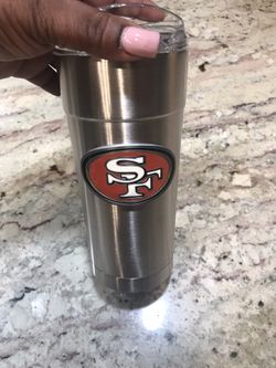 49ers Stainless steel cup with lid