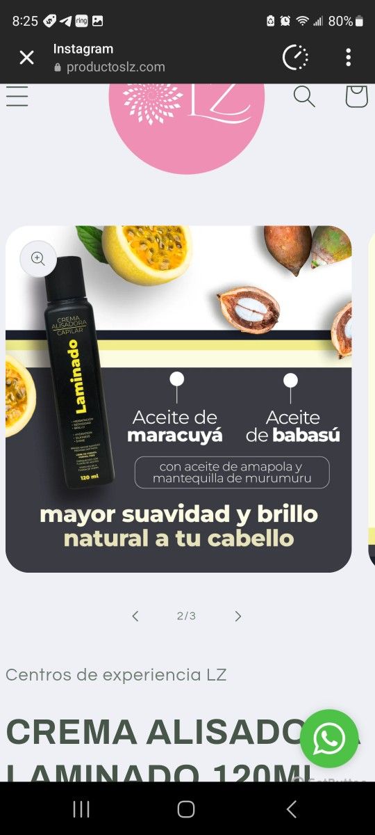 LAMINADO STRAIGHTENING CREAM 120ML / CREMA ALISADORA LAMINADO 120ML