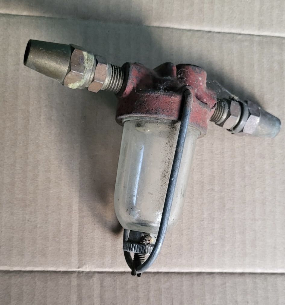 Vintage Glass Bowel Fuel Sediment Filter