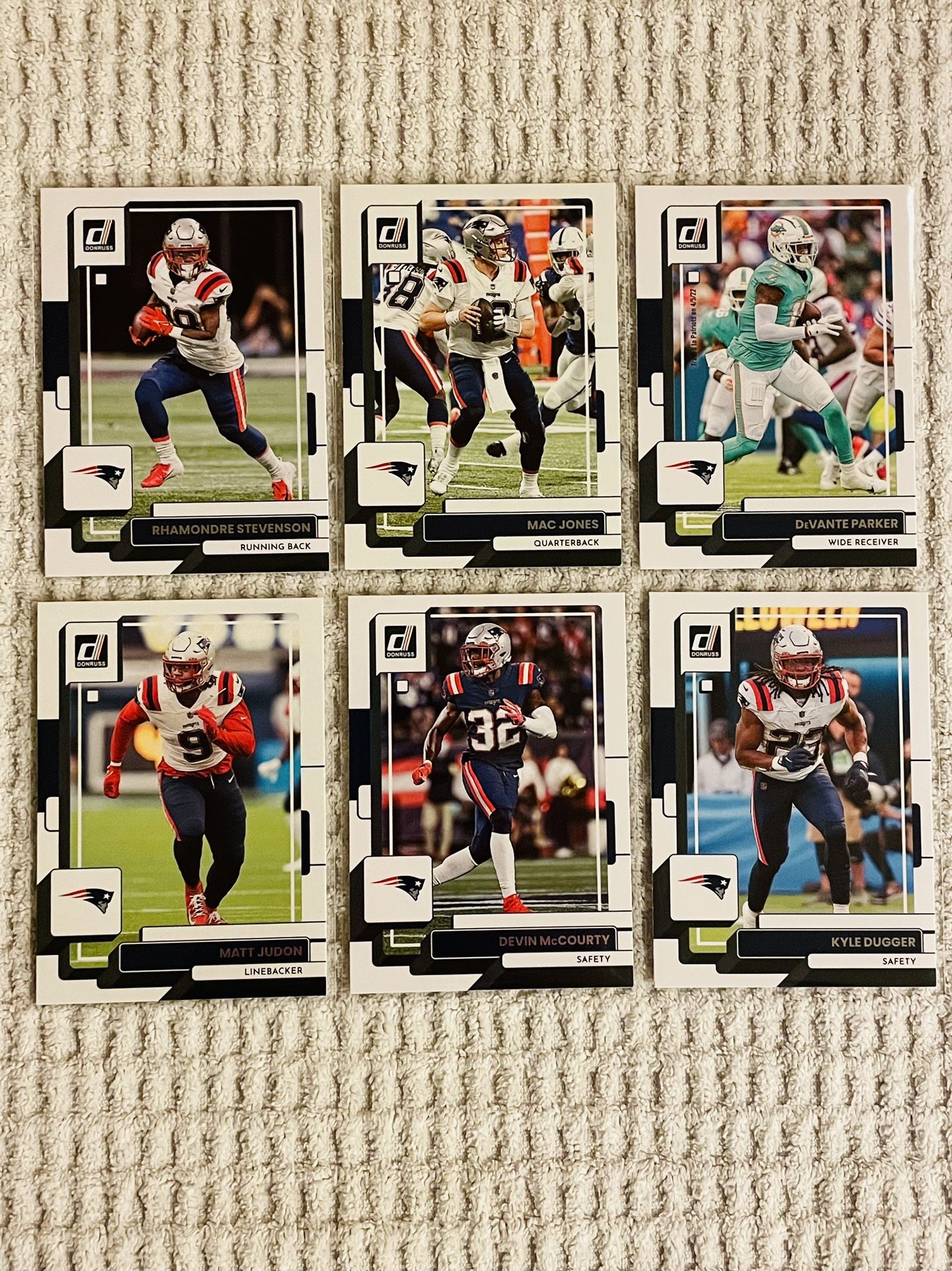 New England Patriots 70 Card Football Lot!