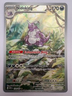 Nidoking 174/165 IR Pokemon 151 Near Mint Holo Card