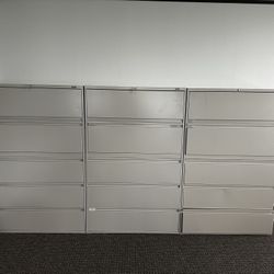 OFFICE/HOME FILE CABINET 5 DRAWERS LATERAL METAL FILE 