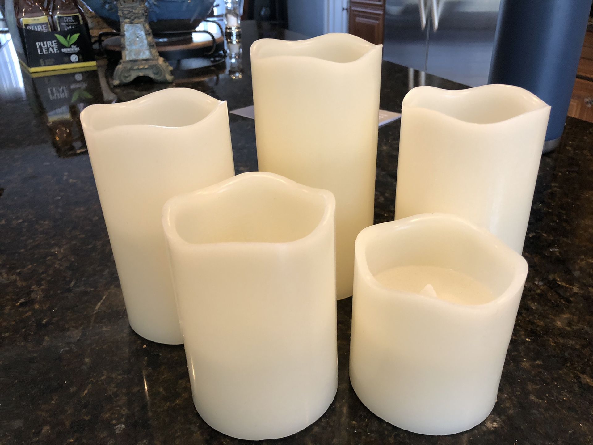 5 Flameless Candles with remote control