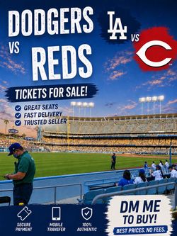 Dodgers vs Reds Field Level Tickets