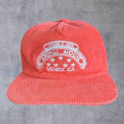 Animal House Venice CA Corduroy Snapback Hat Salmon Pink Academy Fits California