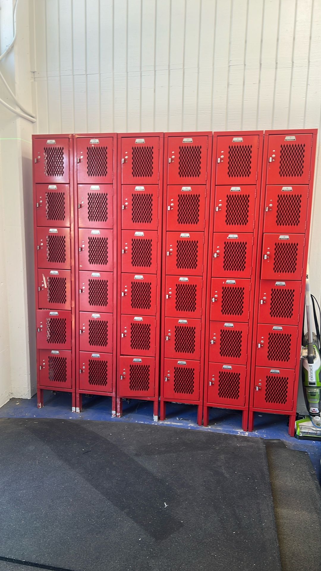 36 Red Lockers