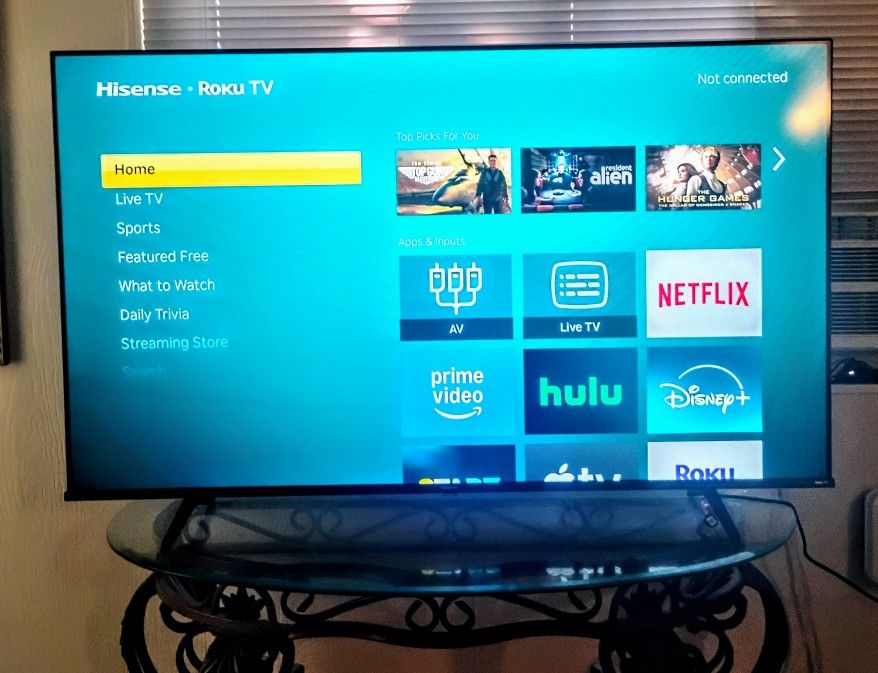 Almost New 58" Ultra HD Smart TV W/ Remote.