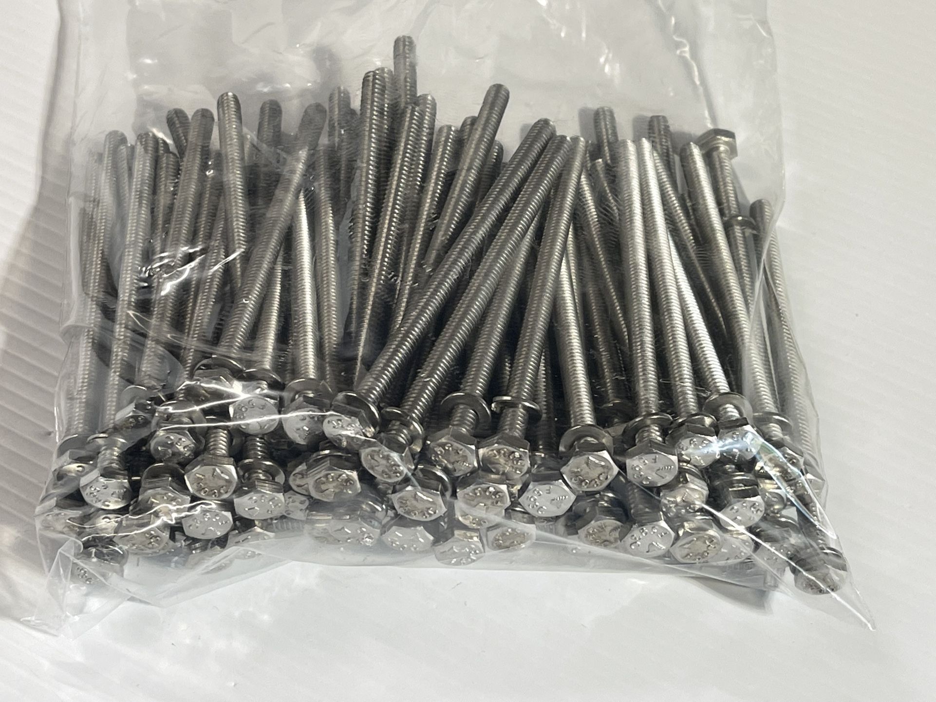 3/8-16 X 5 Stainless Steel 18/8 Hex Tap Bolt (Full Thread)