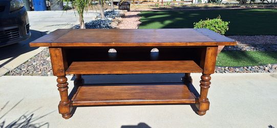 Real Wood entertainment Center console