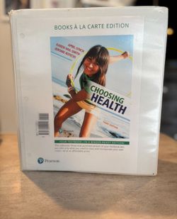 Choosing Health College Book NEW