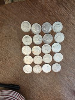 Lot of 20 Kennedy Half Dollar Coins 90%