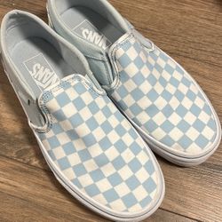 Blue Checkered Vans