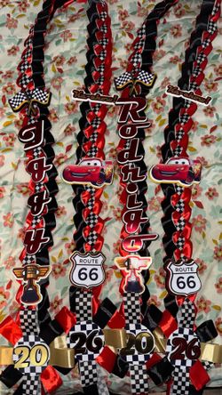 Lightning McQueen graduation lei