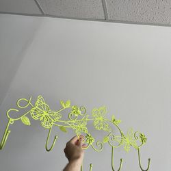 Elegant Fun Green Butterfly Wall Hook