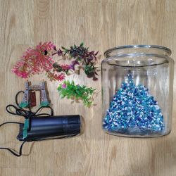 Glass Fish Tank With Water Filter