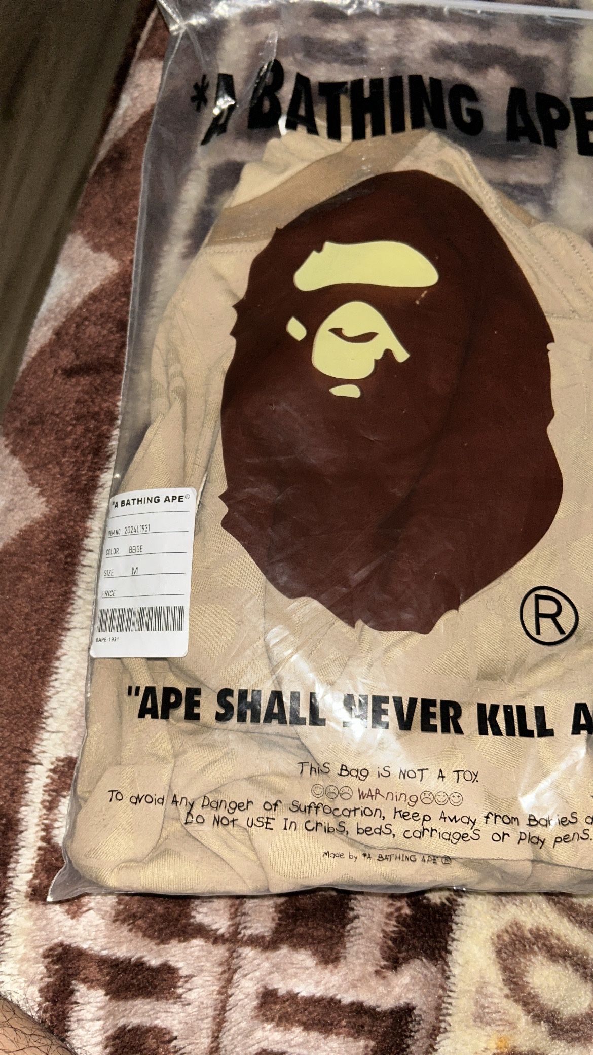 Bape Tee Size M