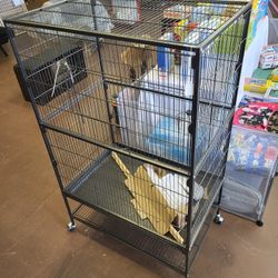 Is large rolling bird cage $100 knew