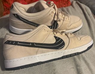 Nike SB Dunk Low Cream Black Albino & Preto Sneakers Size 11.5