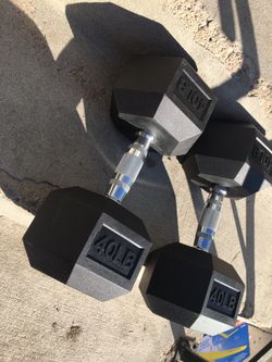 40lb dumbbell pair