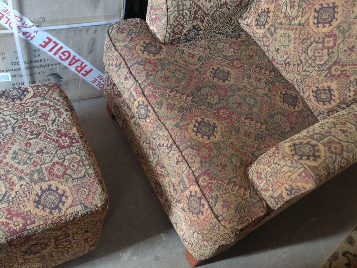 Sofa Chair And Ottoman