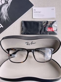 New Rayban Eyeglasses Tortoise Plastic Glasses Frame With Case
