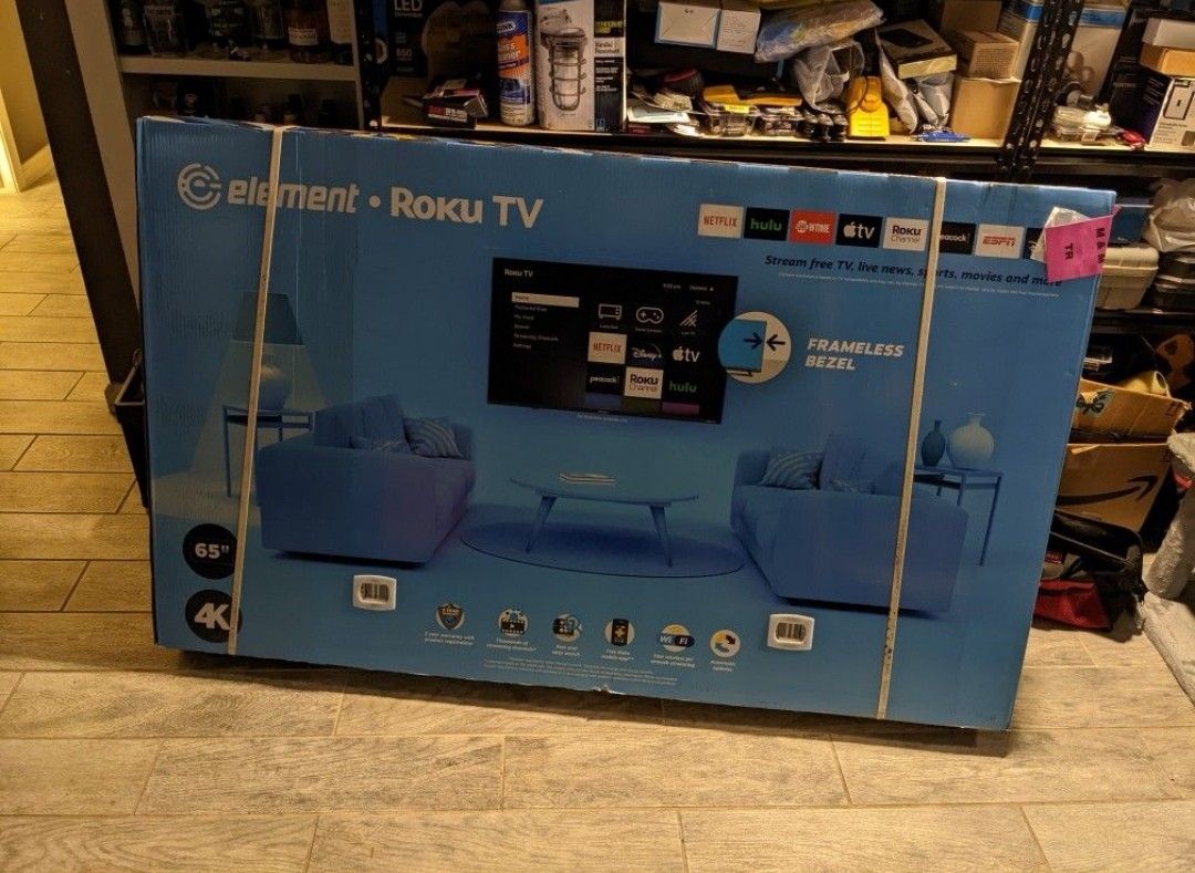 65 inches Element Roku 4k UHD Smart TV