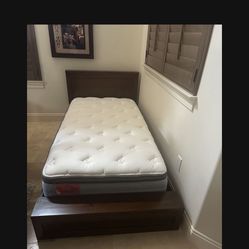 POTTERY BARN Twin Size  Low Profile Includes Quality  Mattress