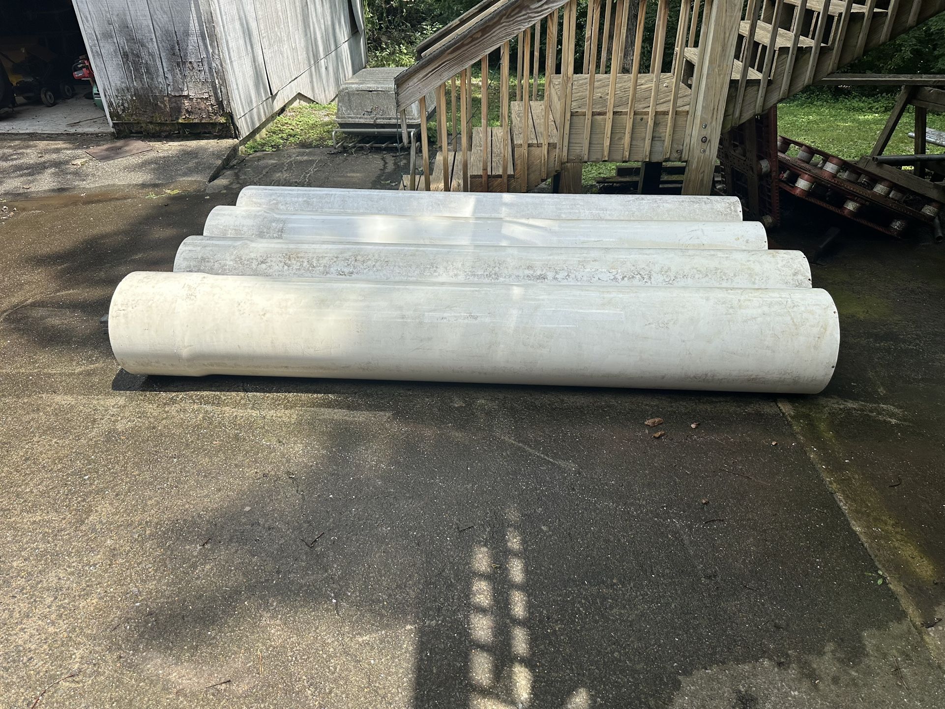 4 Pieces 18”x10’ PVC tubing