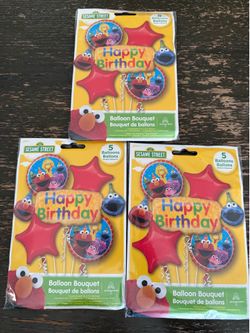 Sesame street/Elmo balloon bouquet