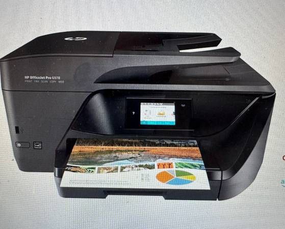 HP OfficeJet Pro 6978 All in One Inkjet Color Wireless Printer with Mobile Two Sided Printing and Scan