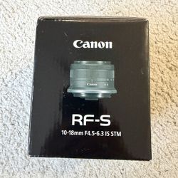 Canon RF-S 10-18mm f/4.5-6.3 IS STM Lens new