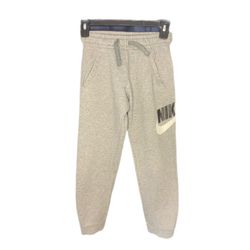 Nike Youth Boys Jogger Sweatpants Grey Size Small Elastic Waist Drawstring