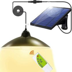 New! 3 Mode Solar Pendant Light With Remote