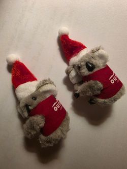 Outback Steakhouse Koala Christmas Plush Toys – Set of 2