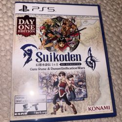 Suikoden I & II Remastered - Sony PlayStation 5 - Brand New Broken Seal Display 