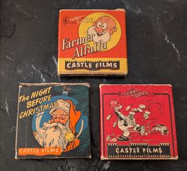 Vintage Castle Films 8mm Cartoons and Christmas Films