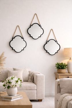 Set of 3 Decorative Hanging Mirrors