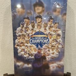 Dodgers 2025 Championship Canvas 
