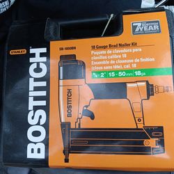 Bostitch 18 guage brad nailer (5/8"- 2")