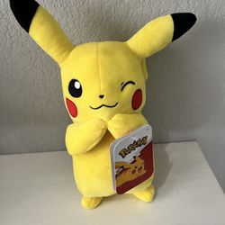 Pokémon Pikachu Plush Winking-Pokemon Official Licensed 8" 