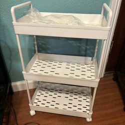 3 Tier Slim Rolling Storage Cart 