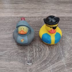 Knight and Pirate Rubber Duckies 