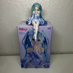 Hatsune Miku Flower Fairy Nemophila Noodle Stopper Figure