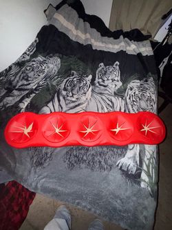Red speaker rack