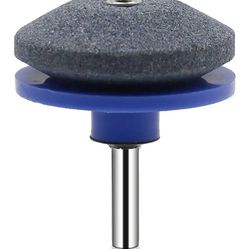 2 pcs Lawn Mower Blade Sharpener, Universal Lawn Tool, Lawnmower Sharpener for Power Drill Hand Drill and Lawn Mower Blade Balancer, Drill Bit Sharpen