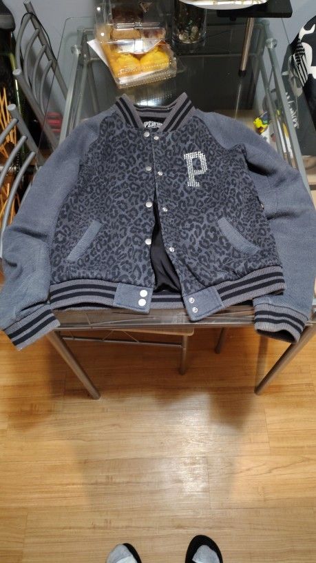 Victoria Secret Leopard Print Bomber Jacket